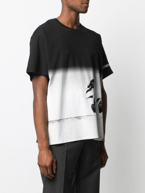 Shop black Valentino Floating Island print T-shirt with Express 