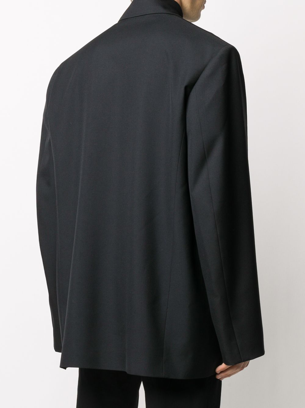 фото Balenciaga пиджак свободного кроя с логотипом