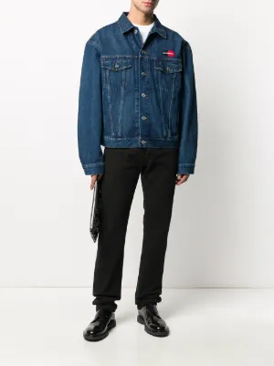 balenciaga jean jacket mens