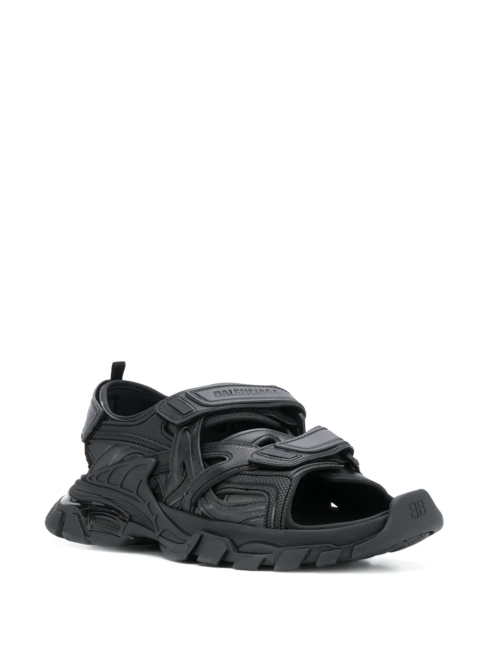 Balenciaga Sandalen met logo - Zwart