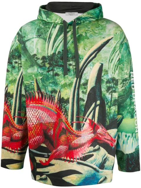 Valentino Garavani sudadera con estampado Red Dragon