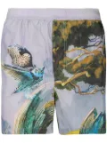 Valentino Garavani Floating Island print swim shorts - Grey