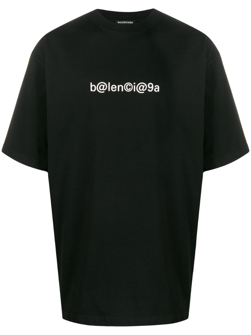 Balenciaga Large Fit Symbolic T-Shirt Black/White