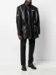 Balenciaga BLNCG leather parka