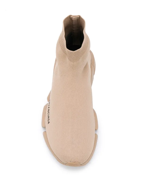 Beige balenciaga sock outlet sneakers