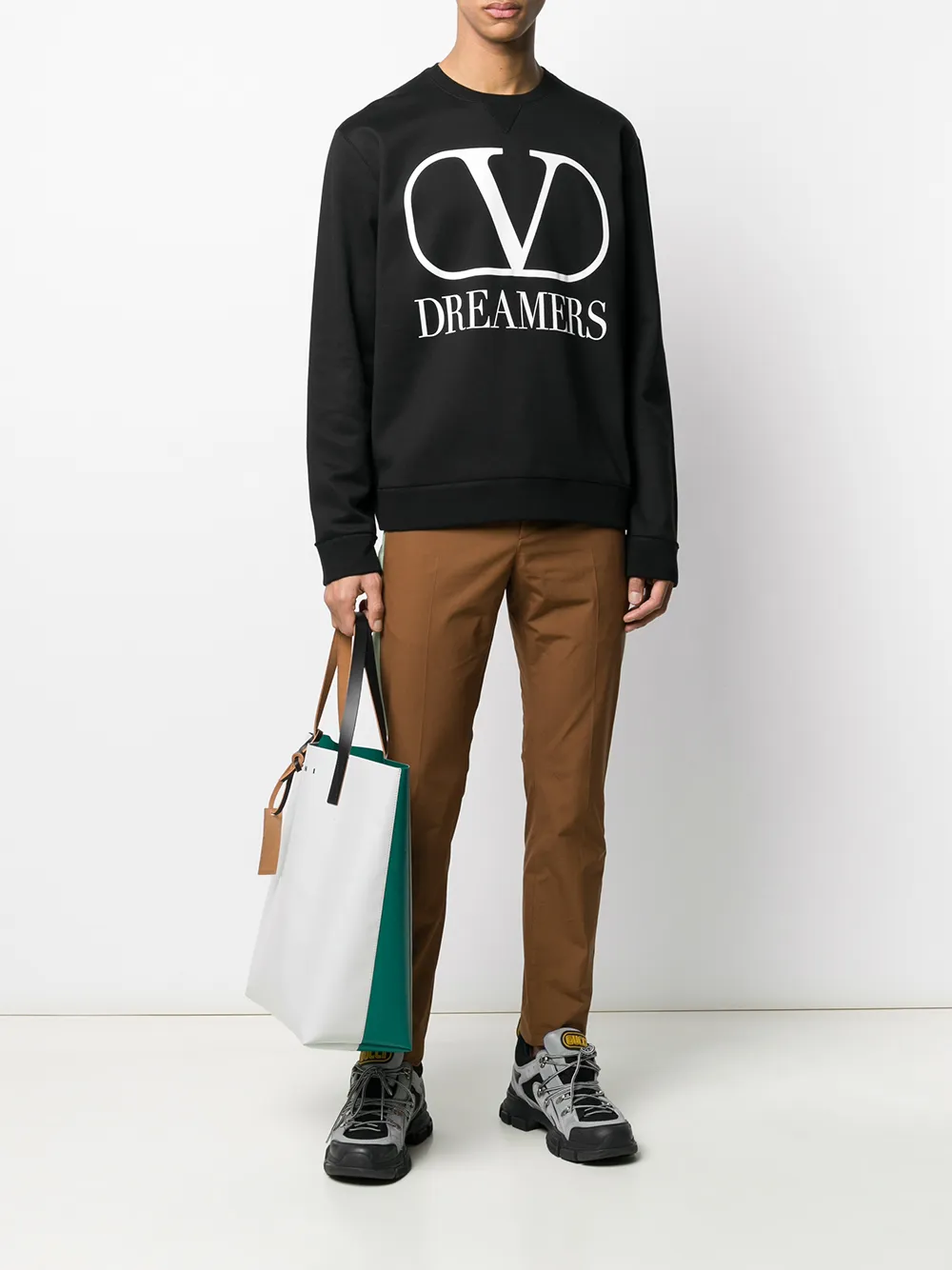 Valentino Garavani Broek met contrasterend vlak Bruin