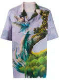 Valentino Garavani Blind Owl button up shirt - Purple