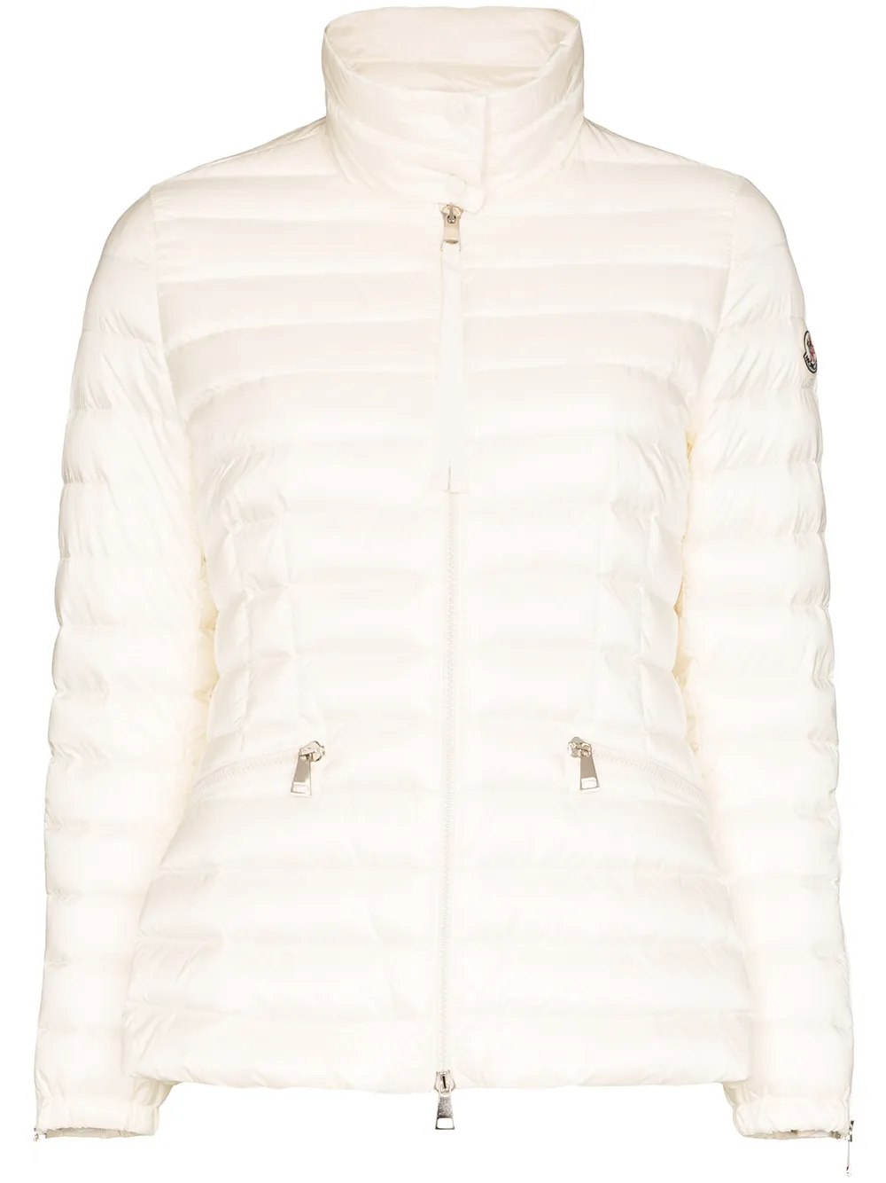 Moncler Safre Quilted Down Jacket In White