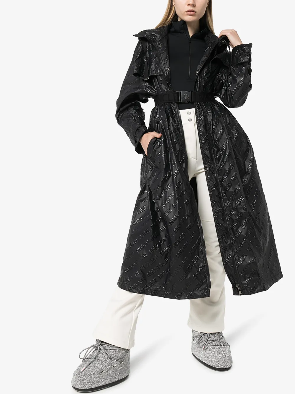 MONCLER BOUTEILLE GIUBBOTTO BELTED COAT,1D70500C047514774337