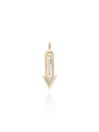 Lizzie Mandler Fine Jewelry 18kt Gold Arrow Charm - Farfetch