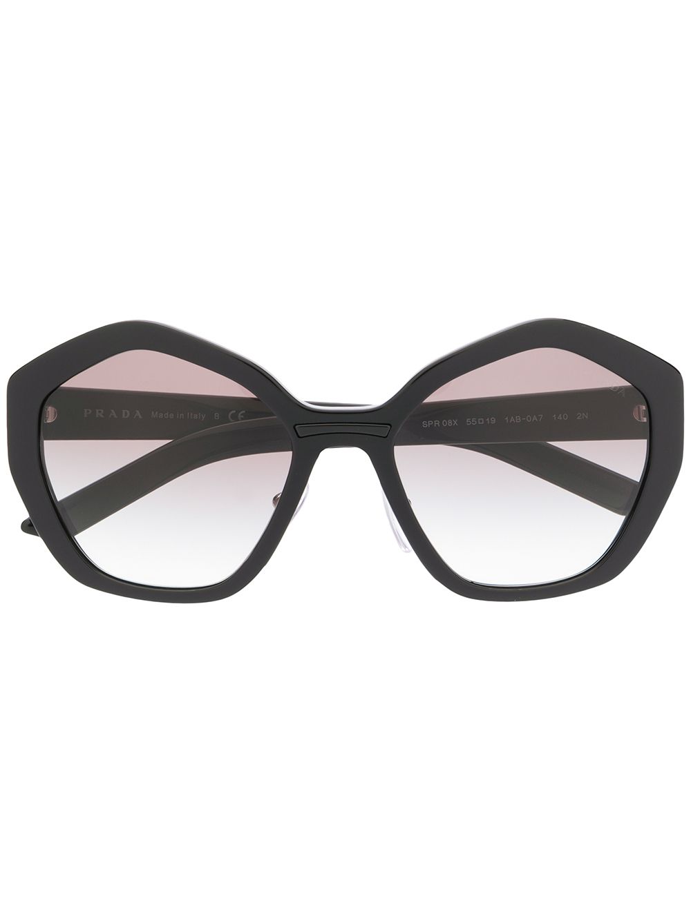 фото Prada eyewear солнцезащитные очки в геометричной оправе