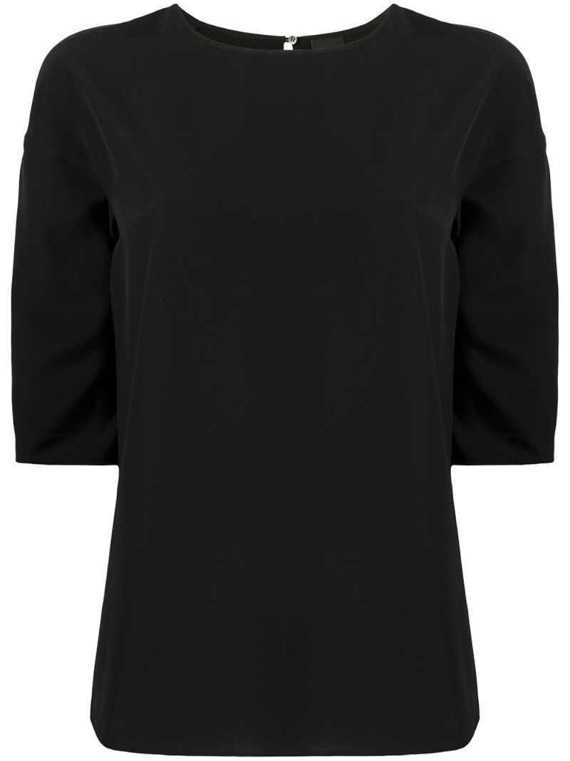 ASPESI SILK STRAIGHT FIT BLOUSE