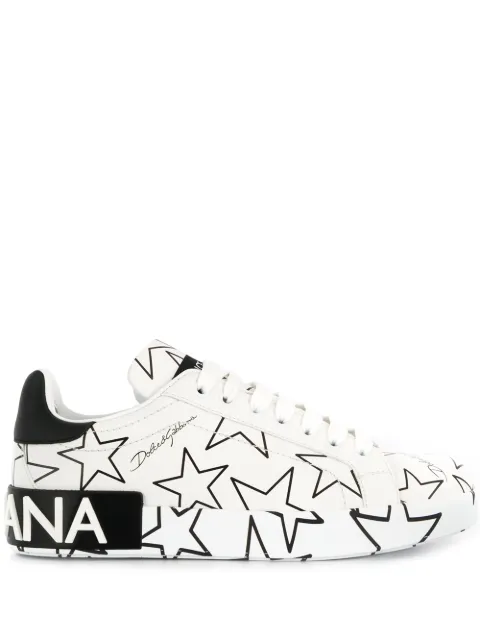 Dolce \u0026 Gabbana Tenis Portofino Con Estampado Mezclado De Estrellas -  Farfetch