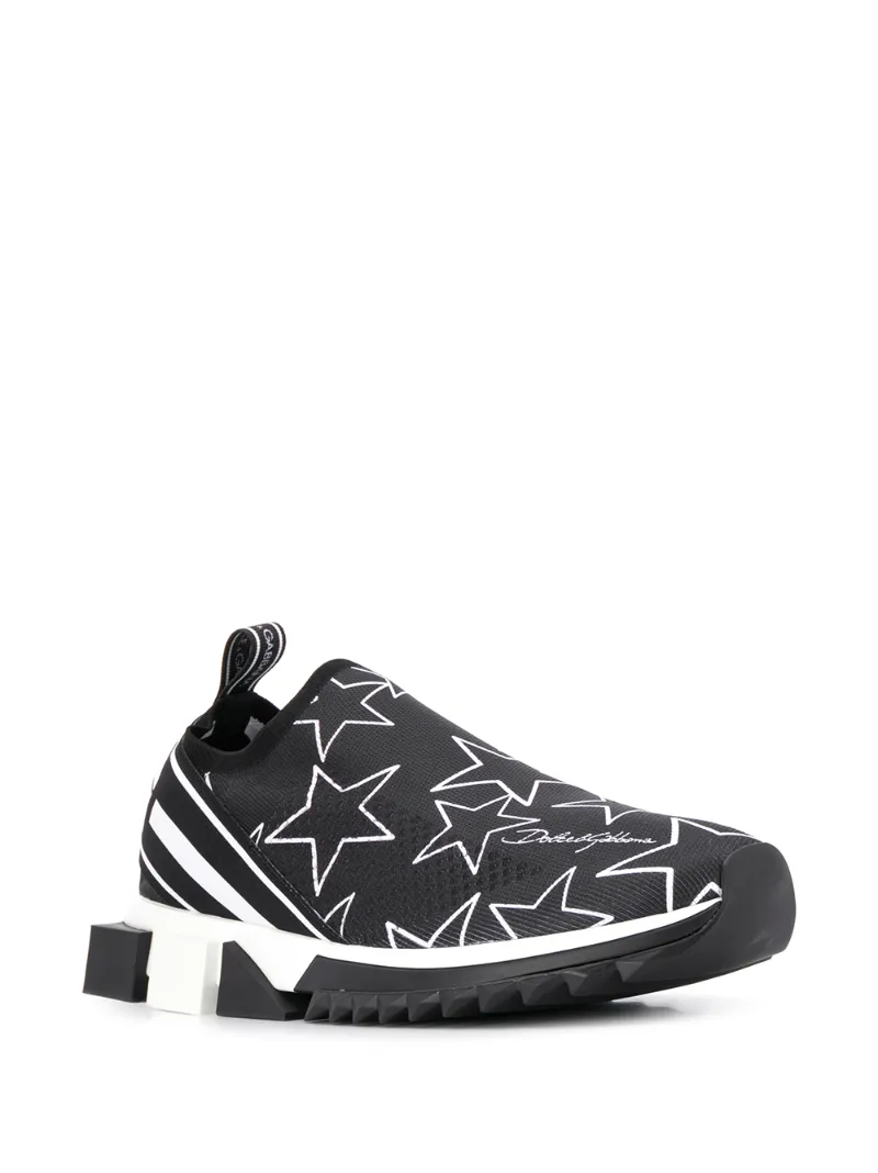 DOLCE & GABBANA STAR PRINTED SORRENTO SNEAKERS