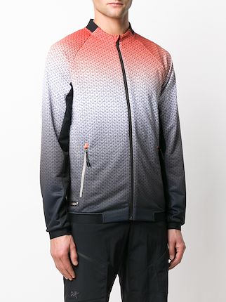 gradient effect sports jacket展示图