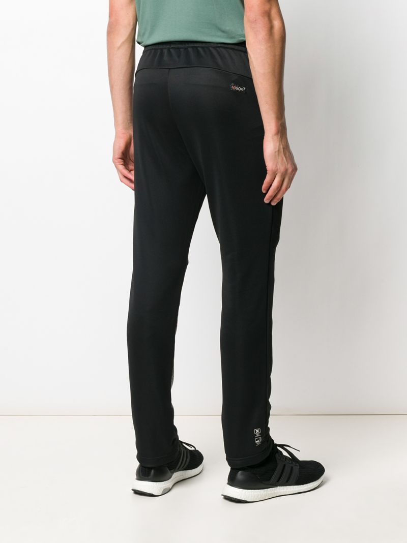 Shop Ea7 Graphic-print Track Trousers In Black