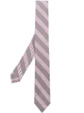 Thom Browne jacquard hairline stripe tie - Grey