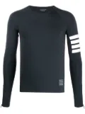 Thom Browne lightweight compression tech 4-Bar T-shirt - Blue