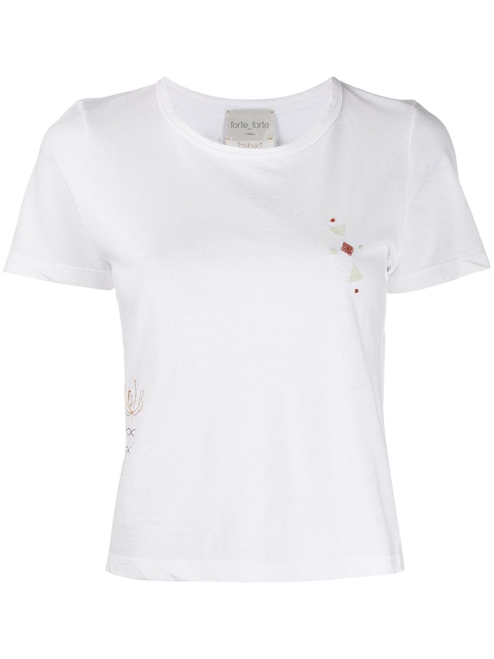 Shop Forte Forte My T Shirt Embroidered-motif T-shirt In White