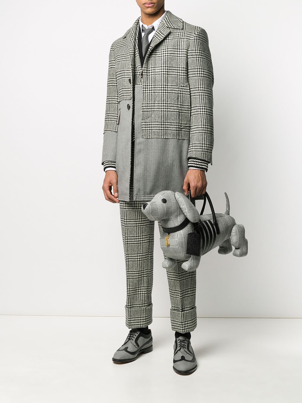 фото Thom browne сумка hector в клетку глен