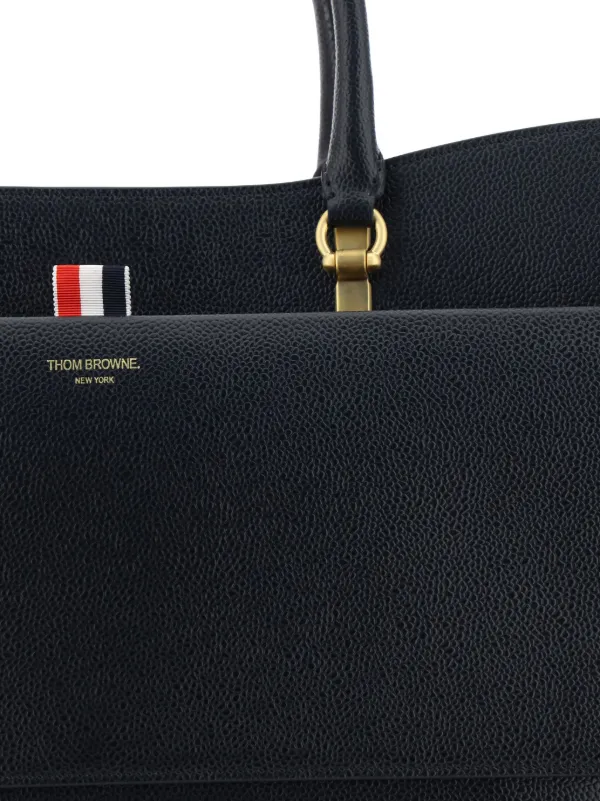 Thom Browne Large Duet Tote Bag | Black | FARFETCH