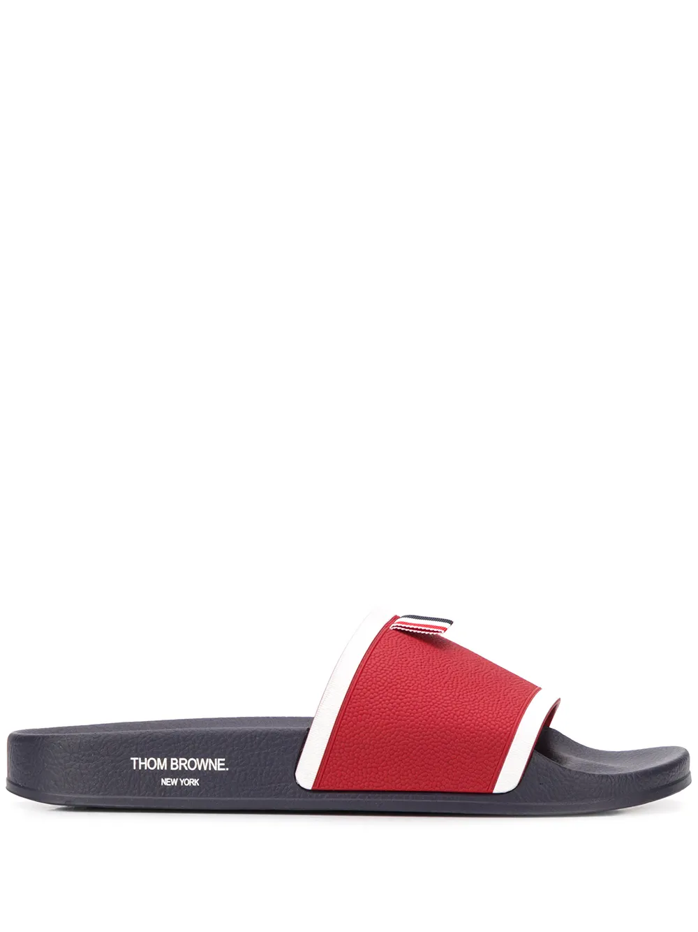 

Thom Browne RWB molded pool slides - Blue