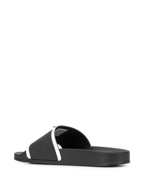 thom browne black flag pool slides