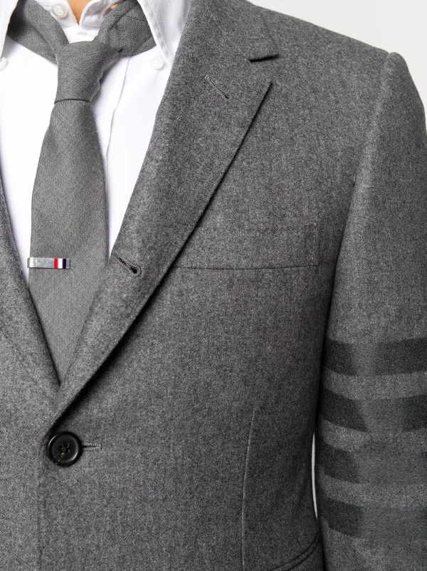 Thom Browne 4-Bar single-breasted Blazer | Grey | FARFETCH