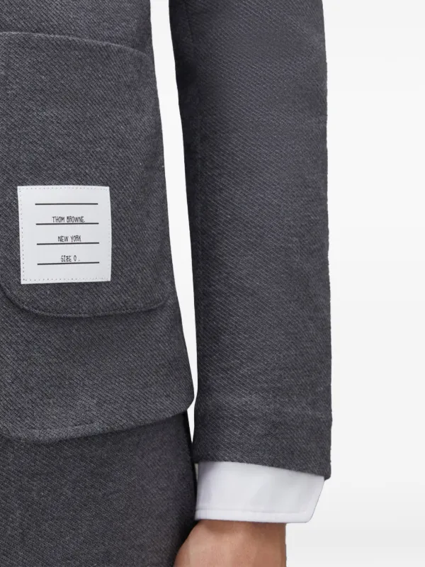 Thom Browne ダブルフェイス ツイルコート | グレー | FARFETCH JP
