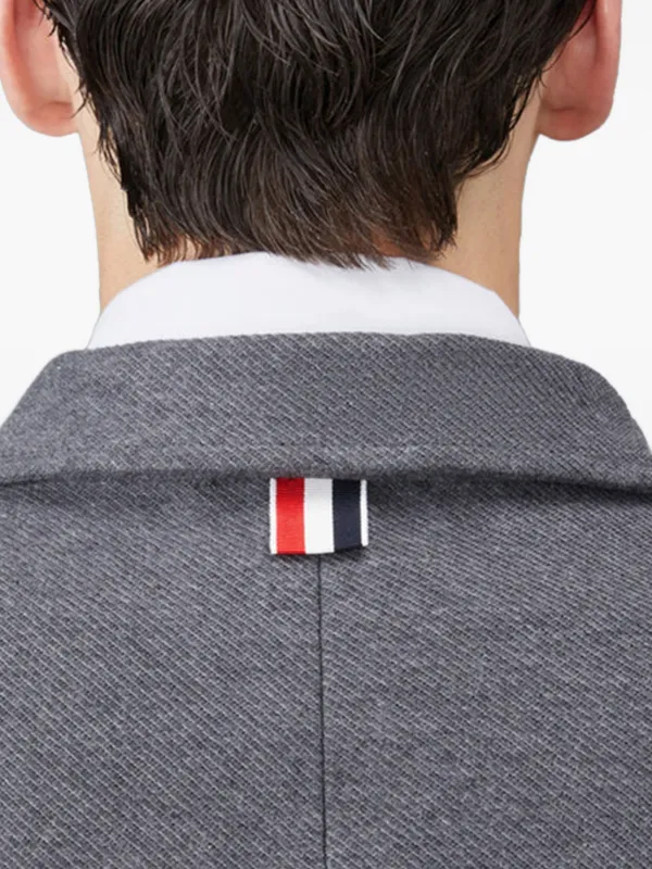 Thom Browne Double Face Tech Twill Sport Coat | Grey | FARFETCH