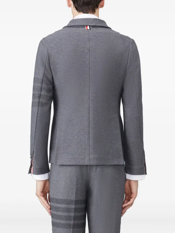Thom Browne ダブルフェイス ツイルコート | グレー | FARFETCH JP