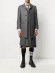 Image 2 of Thom Browne tonal 4-Bar Chesterfield overcoat