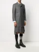 Thom Browne tonal 4-Bar Chesterfield overcoat