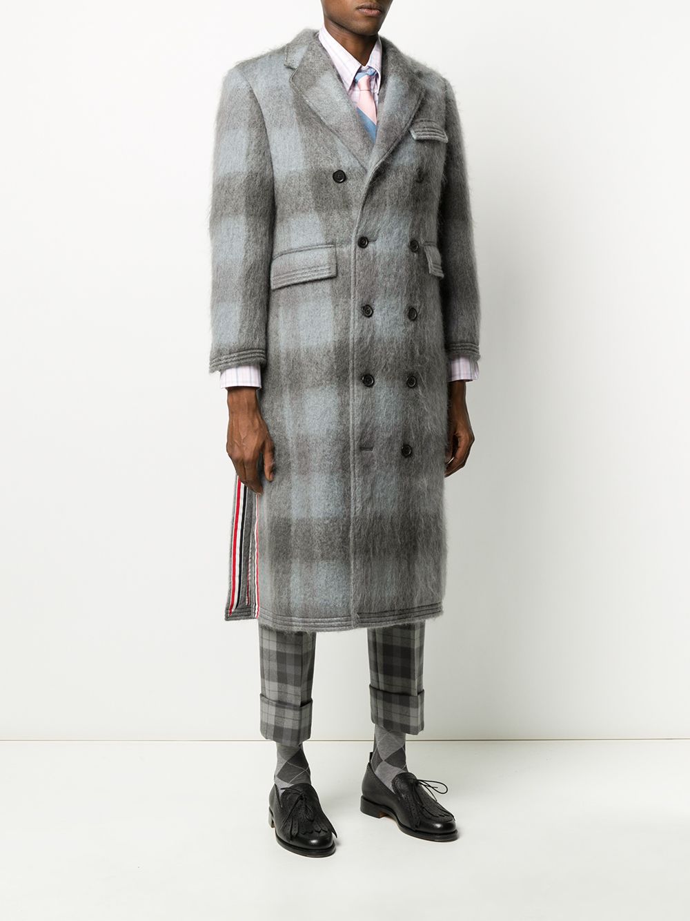 фото Thom browne пальто в клетку