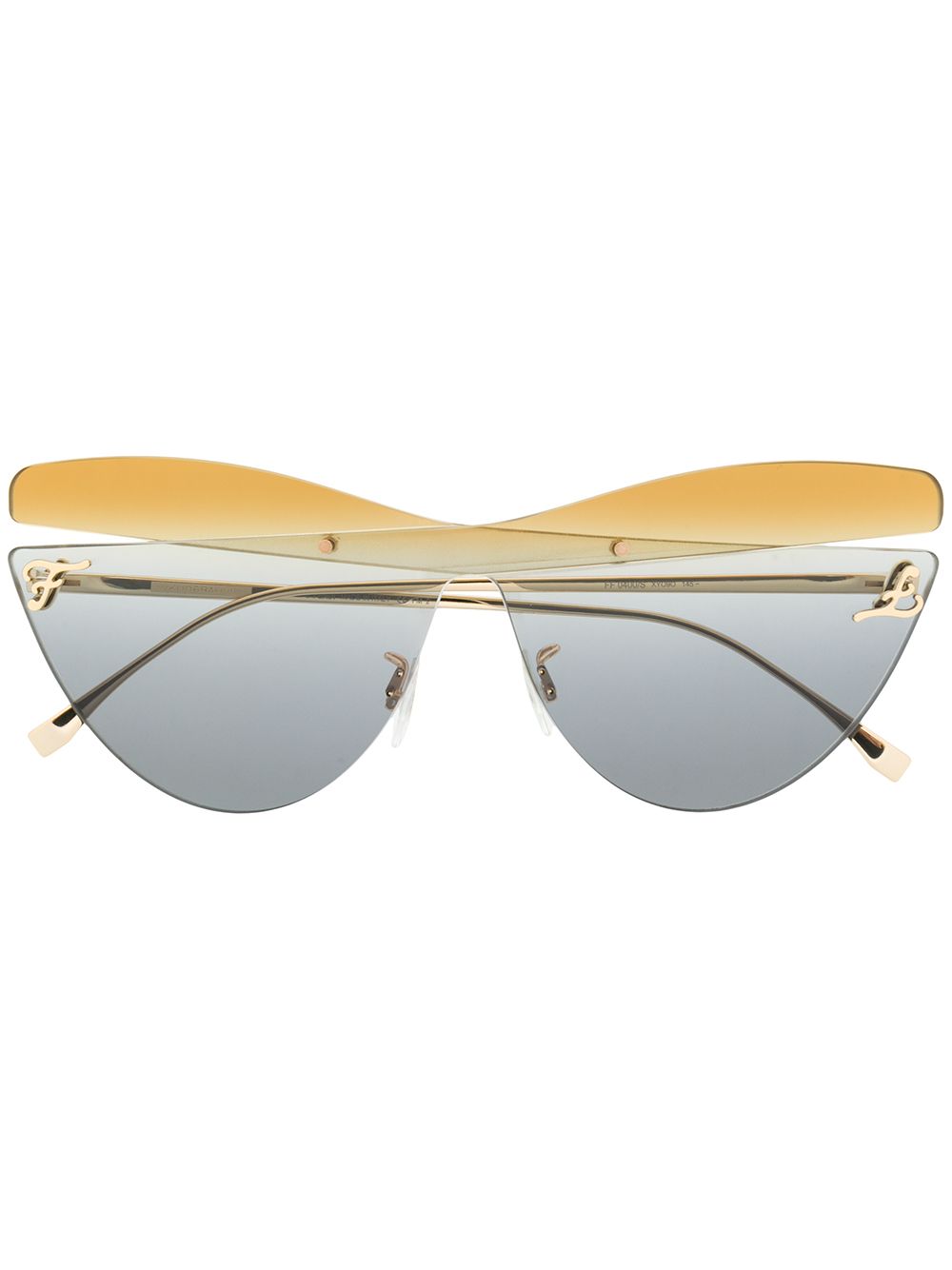 фото Fendi eyewear солнцезащитные очки с градиентными линзами
