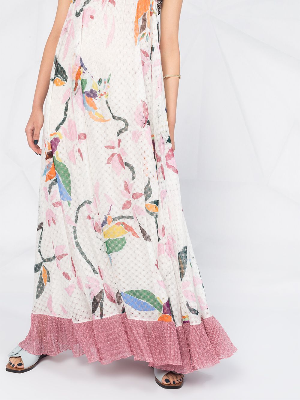 фото Missoni платье макси с оборками и цветочным принтом