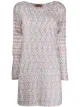 الصورة 1 من Missoni فستان منسوج بأكمام طويلة