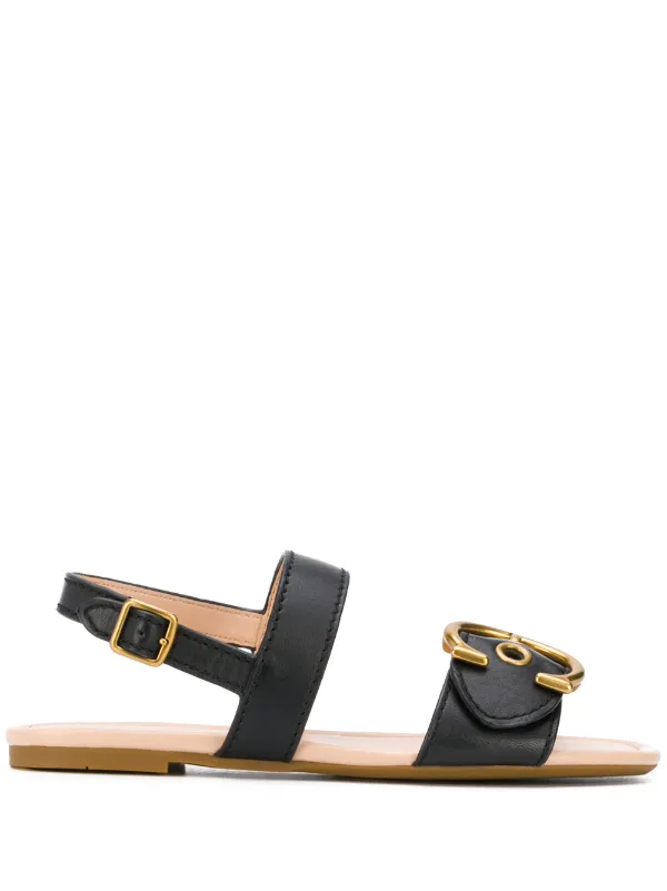 coach buckle sandal