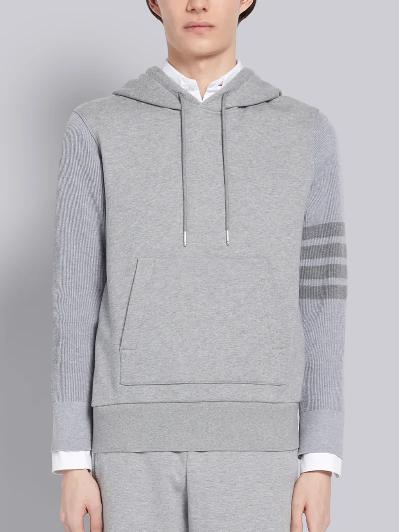 Light Grey Classic Loopback Ribbed 