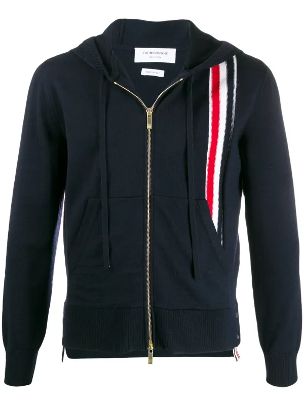 THOM BROWNE Men Women Sport zipper jacket coat Casual Sweatshirt