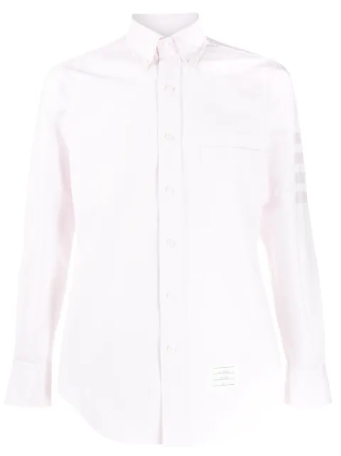 Thom Browne satin weave 4-Bar shirt