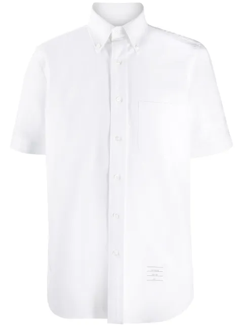 Thom Browne satin weave 4-Bar shirt
