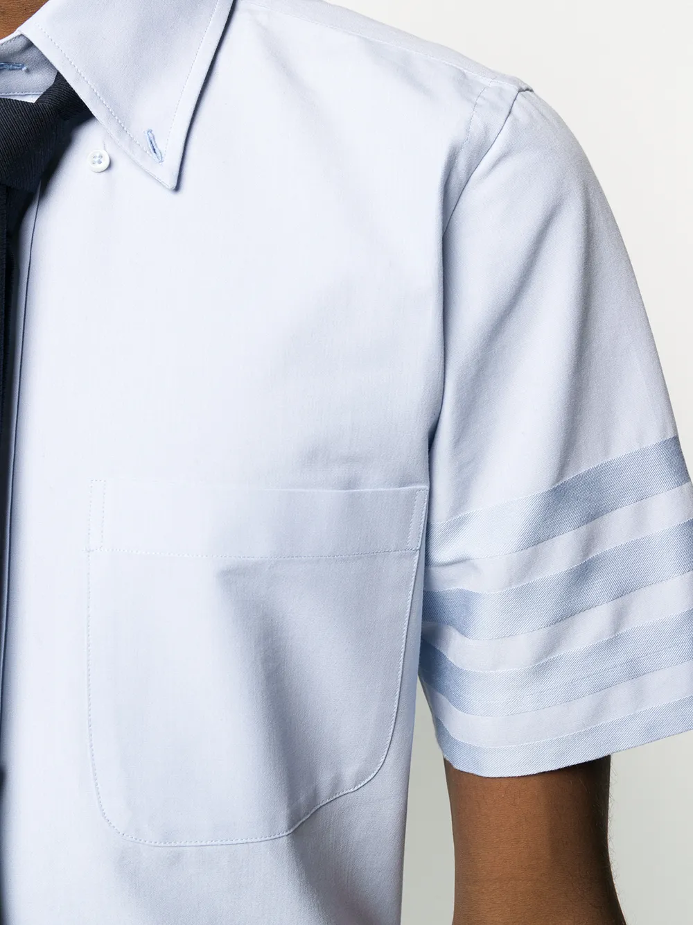 Thom Browne Satijnen overhemd Blauw