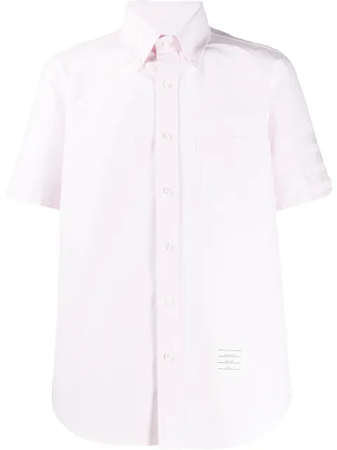 Thom Browne satin weave 4-Bar shirt