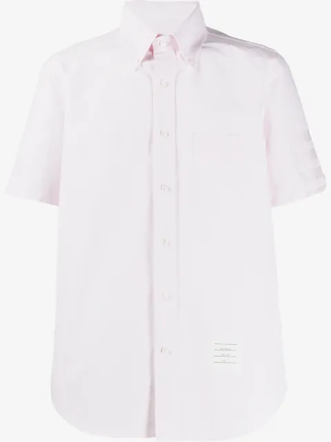 Thom Browne satin weave 4-Bar shirt