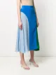 Chinti and Parker colour-blocked silk skirt