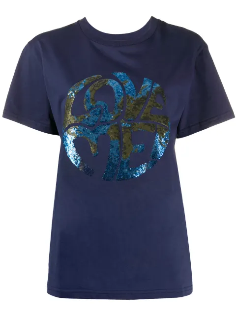 Alberta Ferretti Love sequin T-shirt