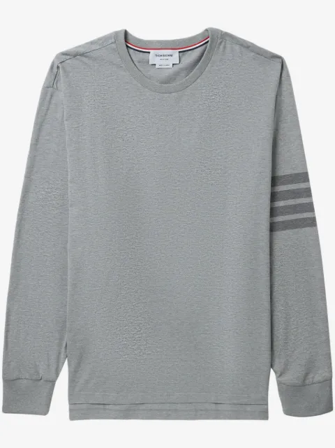 Thom Browne 4-Bar stripe cotton T-shirt