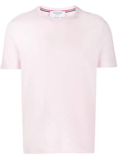 Thom Browne Classic Pique Rib Cuff RWB Tee