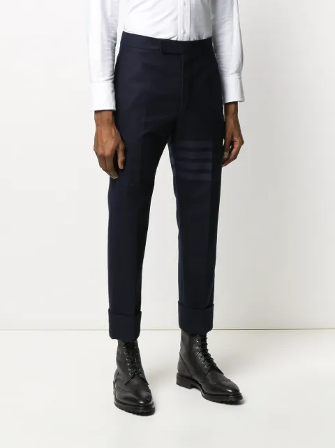 blue flannel trousers